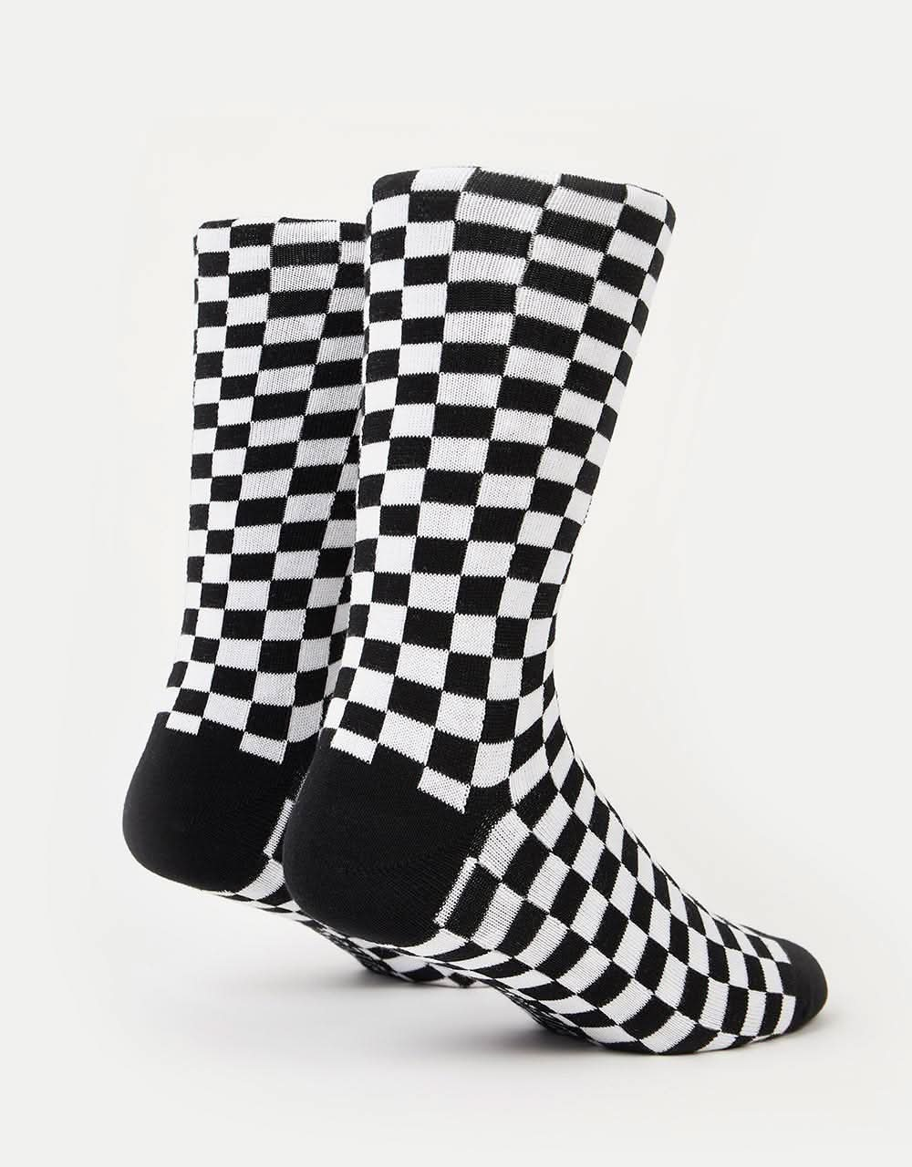 Route One Chequered Socks - Black/White