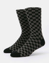 Route One Chequered Socks - Black/Grey