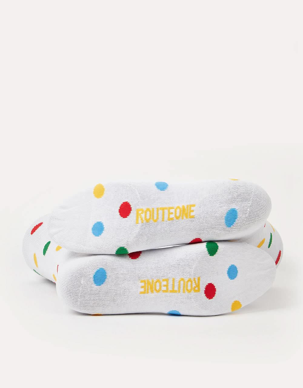 Route One Polka Dot Socken – Weiß