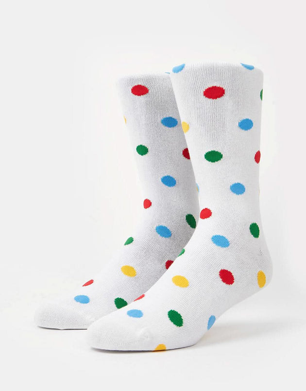 Route One Polka Dot Socken – Weiß