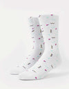 Route One Jazzy Socks - White