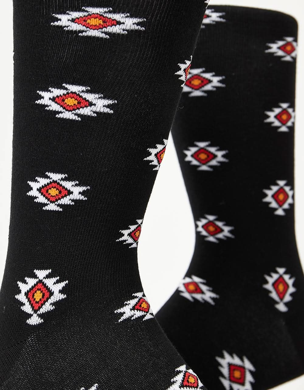 Route One Navajo Socks - Black