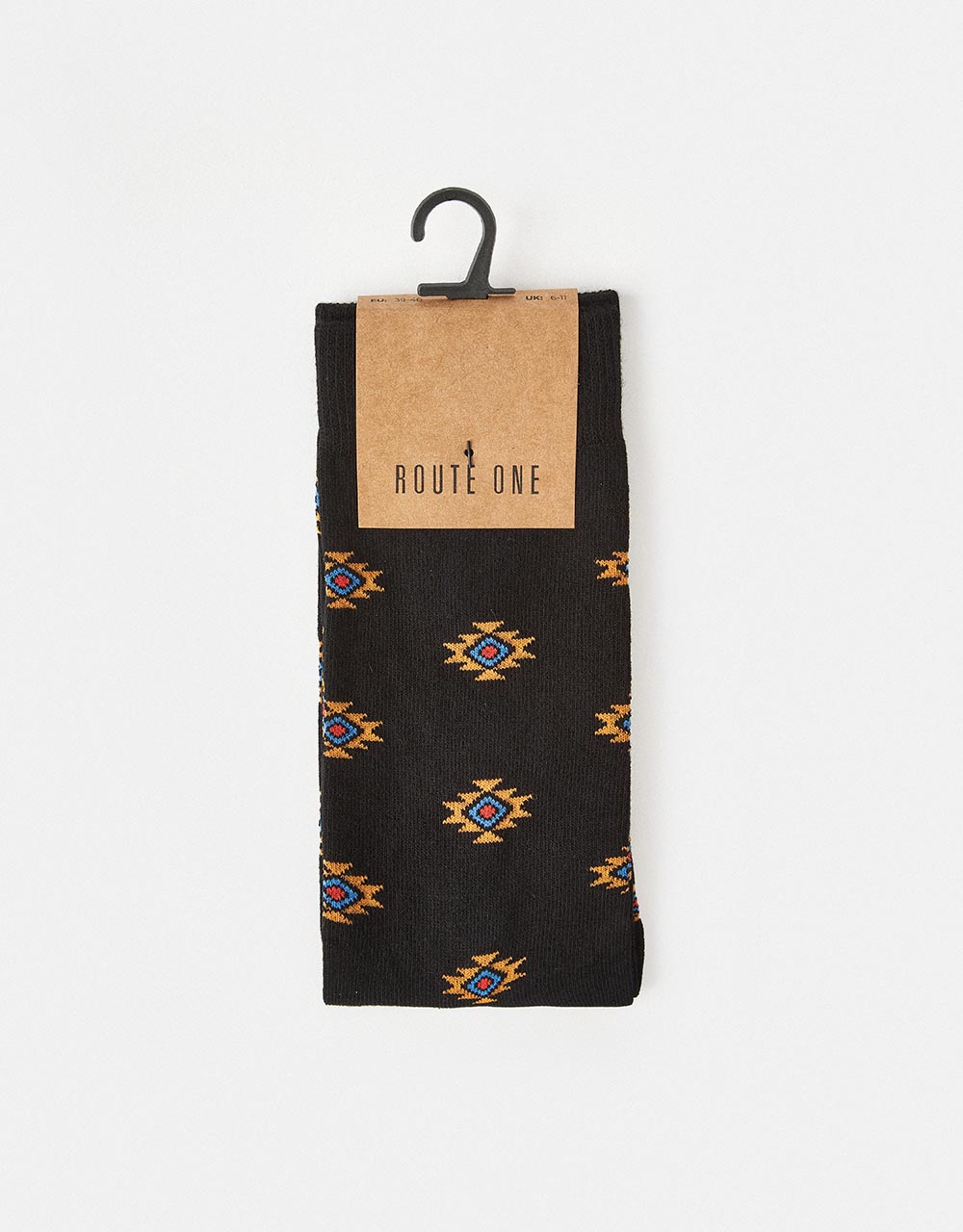 Route One Navajo Socks - Black