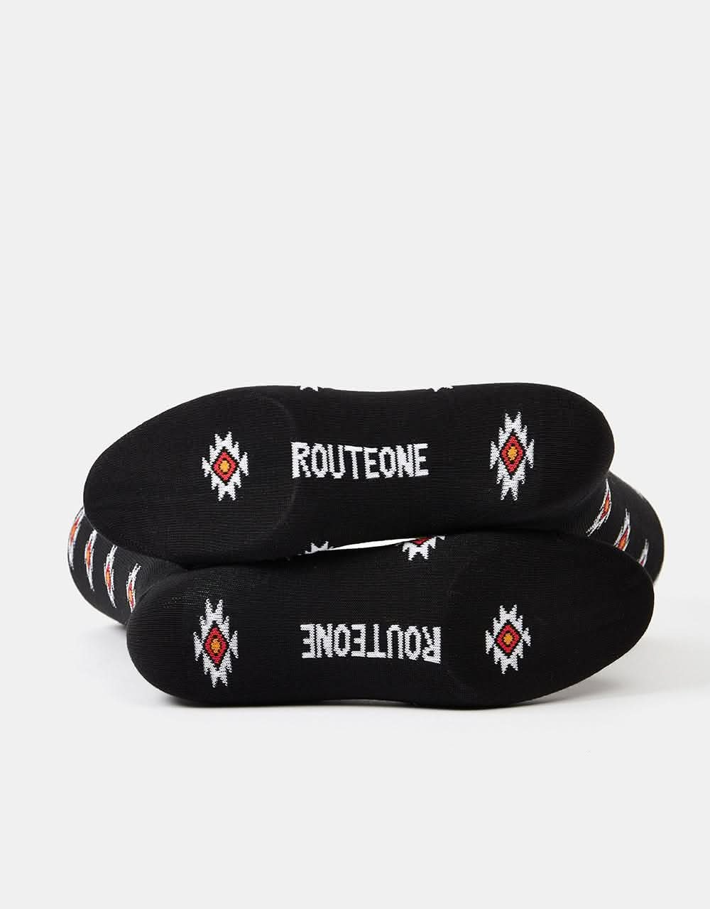 Route One Navajo Socks - Black