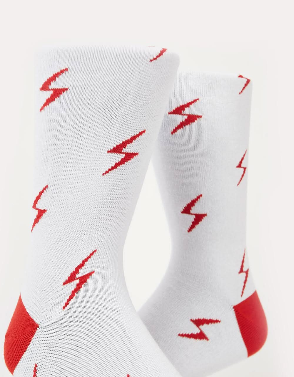 Route One Bolt Socks - White