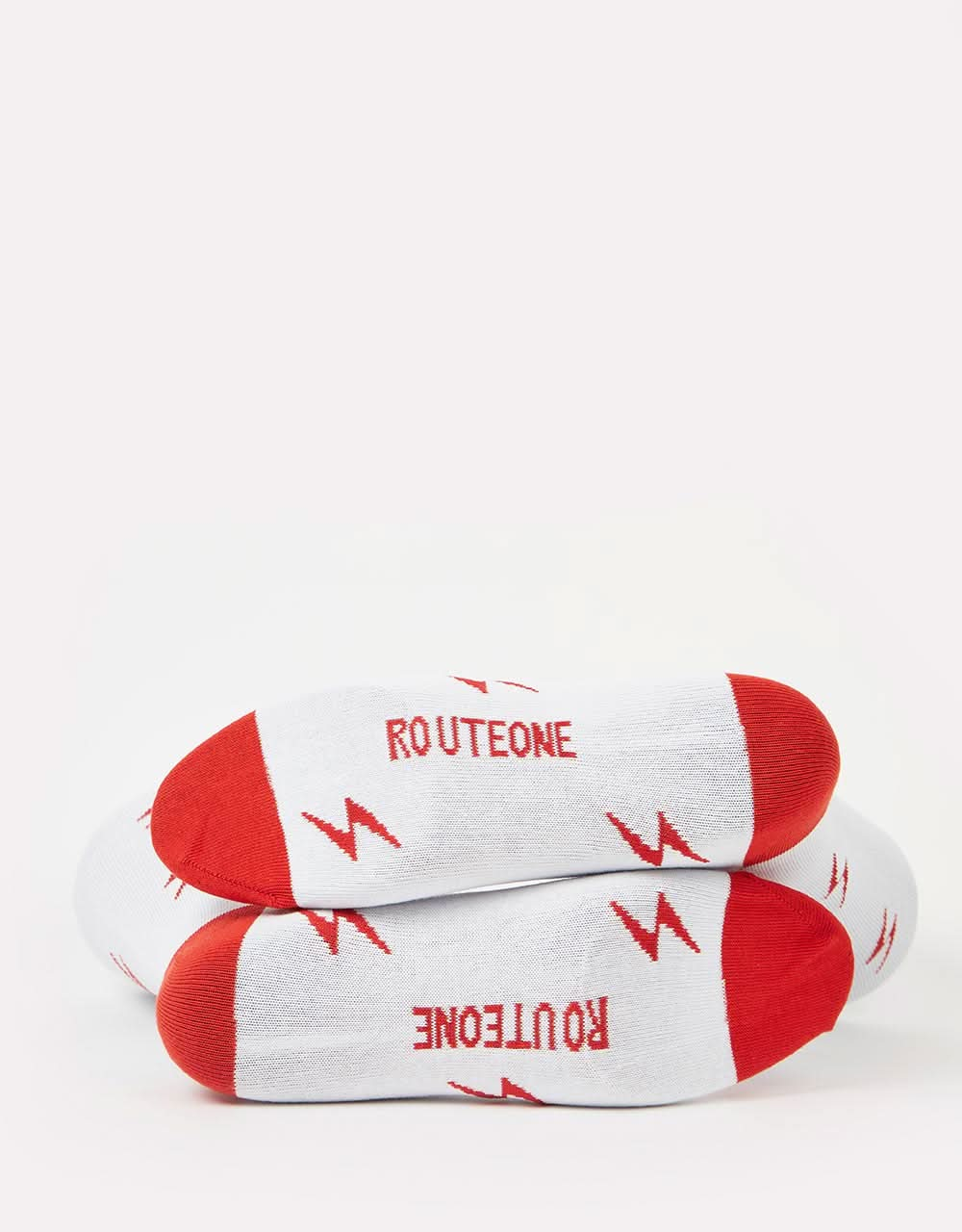 Route One Bolt Socks - White