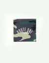 Route One Square Arch Logo Small Sticker - Camo