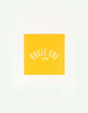 Route One Square Arch Logo Small Sticker - Orange/White