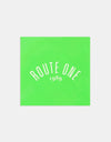 Route One Square Arch Logo Large Sticker - Olive/White