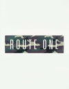 Route One Straight Logo Large Sticker - Camo