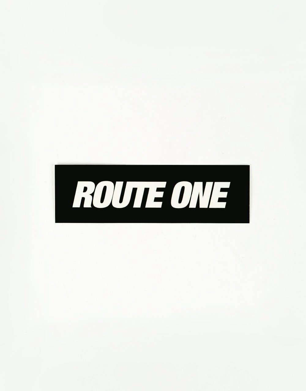 Route One Athletic Logo Sticker - Black/White