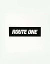 Route One Athletic Logo Sticker - Black/White