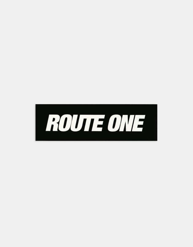 Route One Athletic Logo Sticker - Black/White