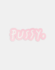 Route One Pussy Logo Sticker - Pink/White