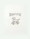 Route One Doggy Style Logo Sticker - White/Black