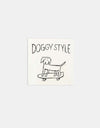 Route One Doggy Style Logo Sticker - White/Black