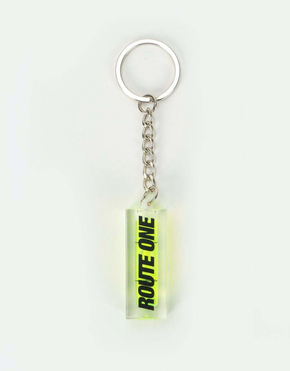 Route One Spirit Level Keyring - Clear