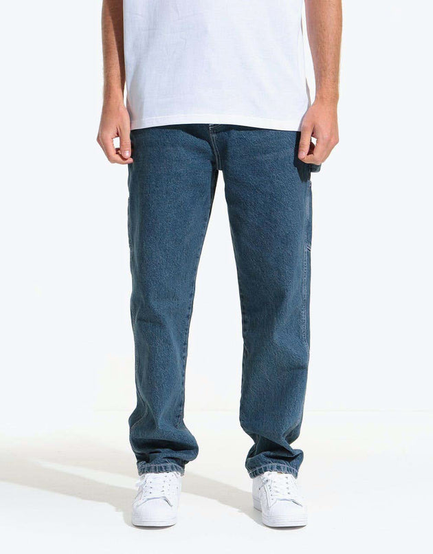 Route One Denim Carpenter Pants  - Light Wash