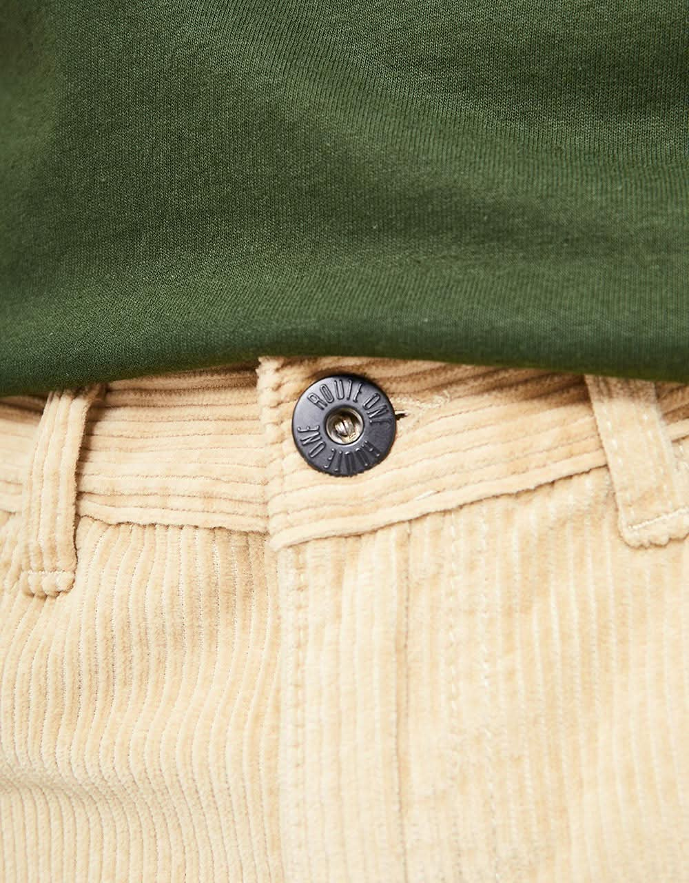 Route One Big Wale Cord Carpenter Shorts - Stone