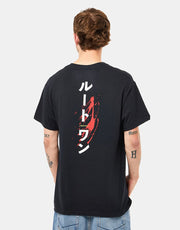 Camiseta Route One Katakana - Negro