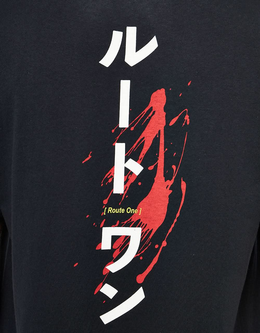 Route One Katakana T-Shirt - Black