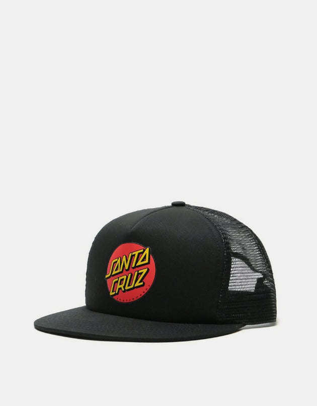 Santa Cruz Classic Dot Mesh Cap - Black/Black