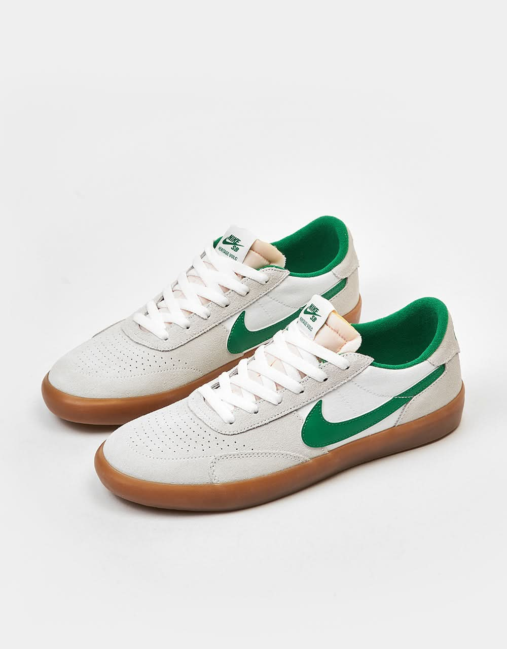 Nike SB Heritage Vulc Skateschuhe – Summit White/Lucky Green-White