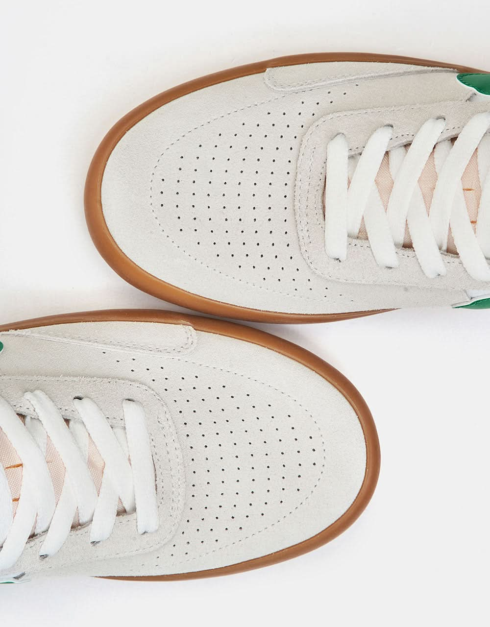 Nike SB Heritage Vulc Skate Shoes - Summit White/Lucky Green-White