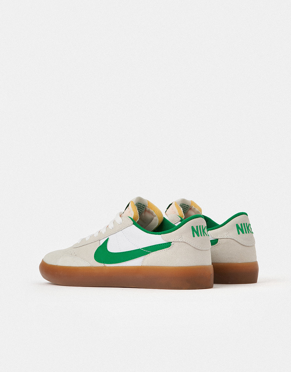 Nike SB Heritage Vulc Skate Shoes - Summit White/Lucky Green-White