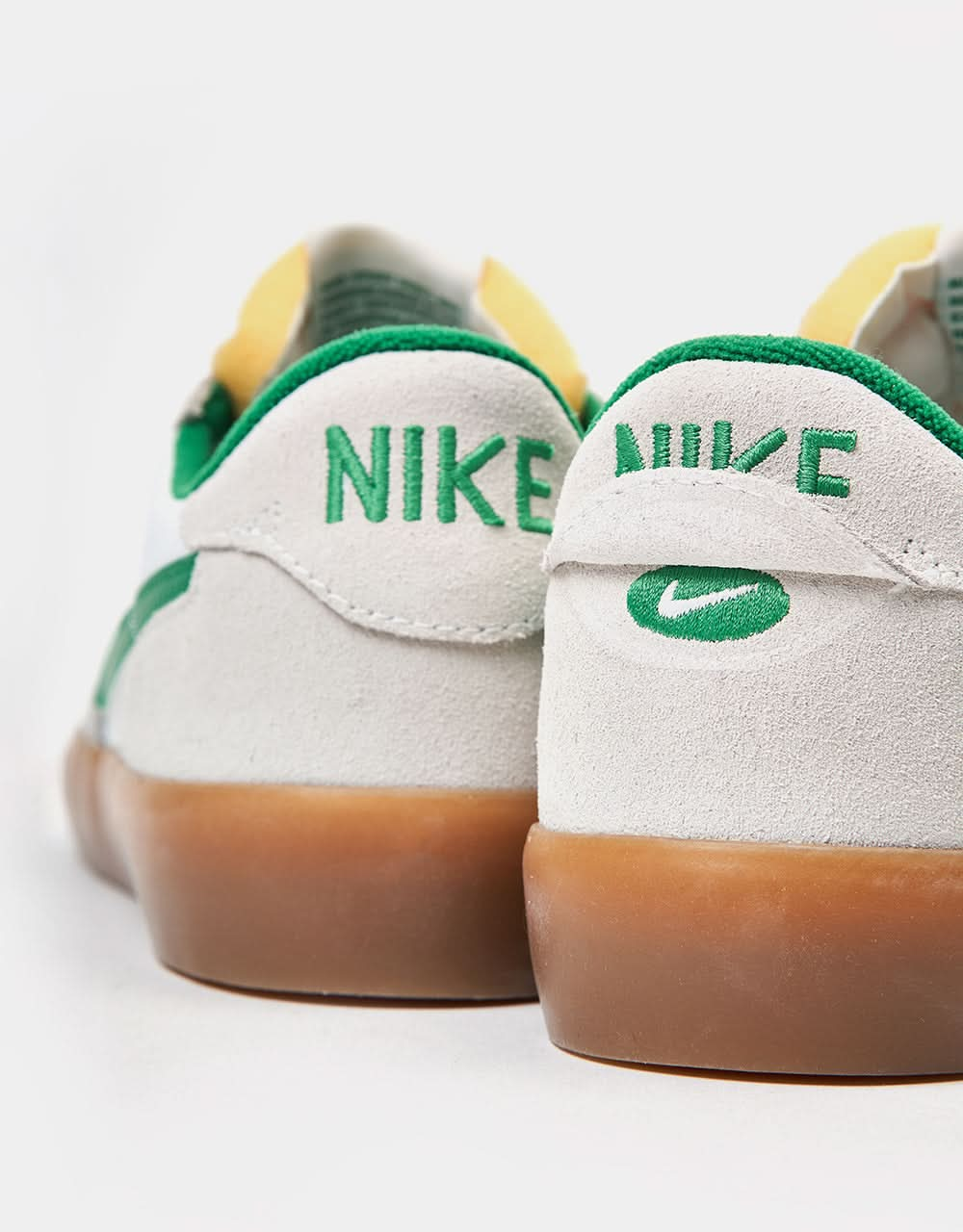 Nike SB Heritage Vulc Skate Shoes - Summit White/Lucky Green-White