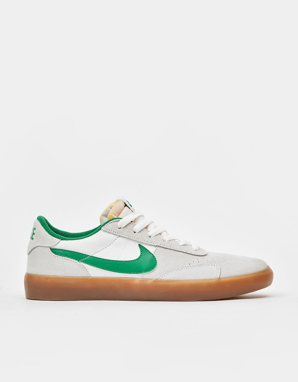 Nike SB Heritage Vulc Skate Shoes - Summit White/Lucky Green-White