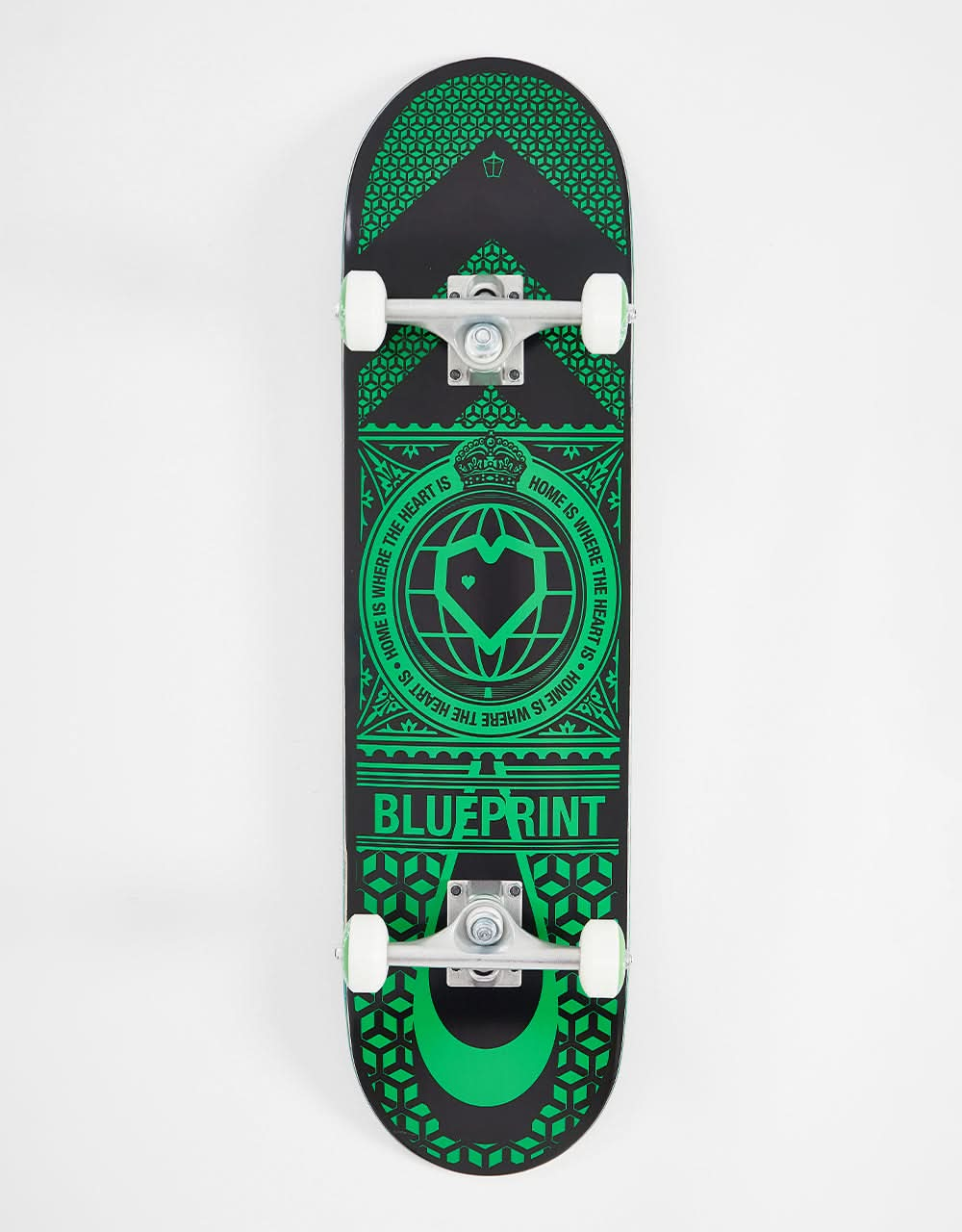 Skateboard completo Blueprint Home Heart Nero/Verde - 8"