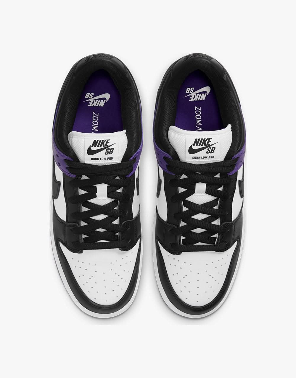 Nike SB Dunk Low Pro Skateschuhe – Court Purple/Schwarz-Weiß-Court Purple