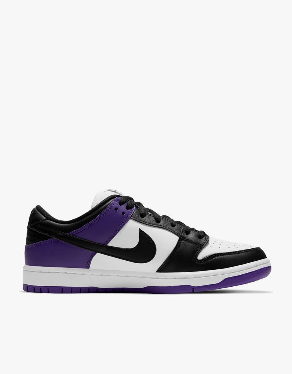 Nike SB Dunk Low Pro Skateschuhe – Court Purple/Schwarz-Weiß-Court Purple