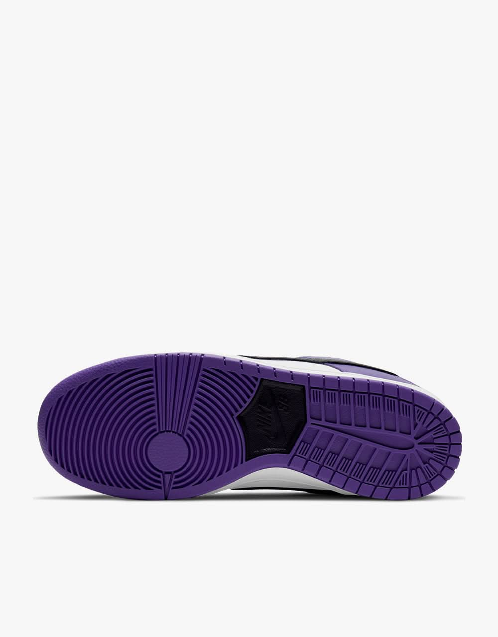 Nike SB Dunk Low Pro Skateschuhe – Court Purple/Schwarz-Weiß-Court Purple