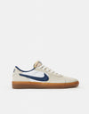 Nike SB Heritage Vulc Skate Shoes - Summit White/Navy-White-Gum Light Brown