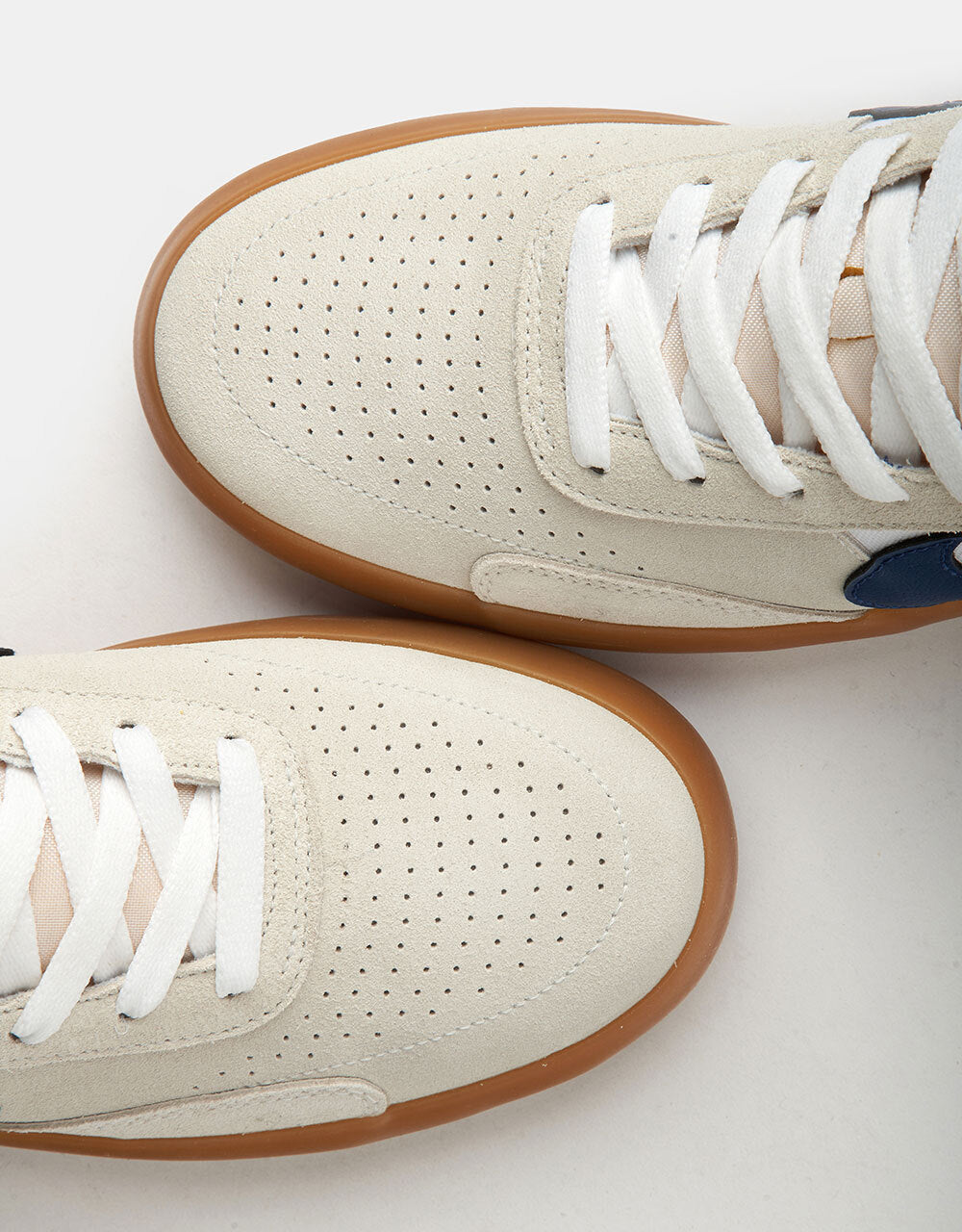 Nike SB Heritage Vulc Skate Shoes - Summit White/Navy-White-Gum Light Brown