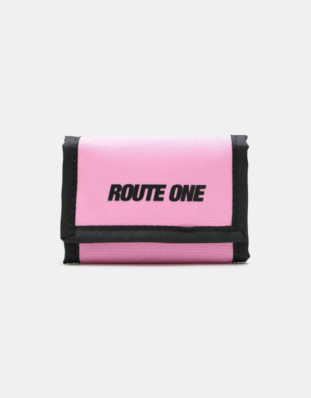 Route One Athletic Tri-Fold Wallet - Light Pink