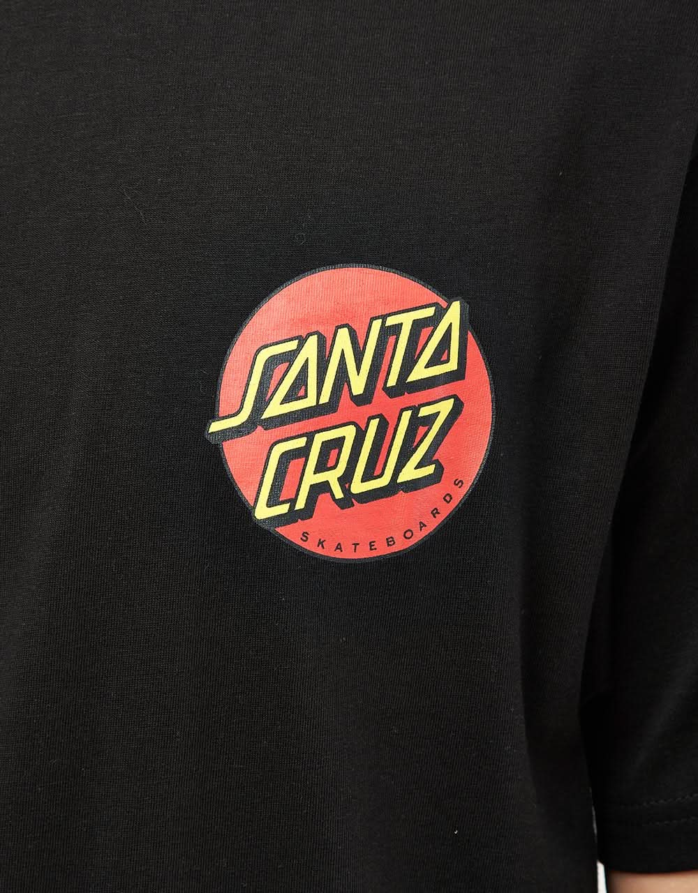 Santa Cruz Classic Dot Chest T-Shirt - Black