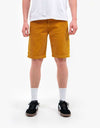 Route One Big Wale Cord Carpenter Shorts - Mustard