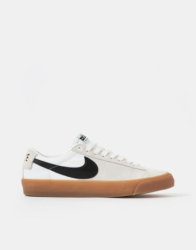 Nike SB Zoom Blazer Low Pro GT Skateschuhe – Weiß/Schwarz-Weiß-Weiß