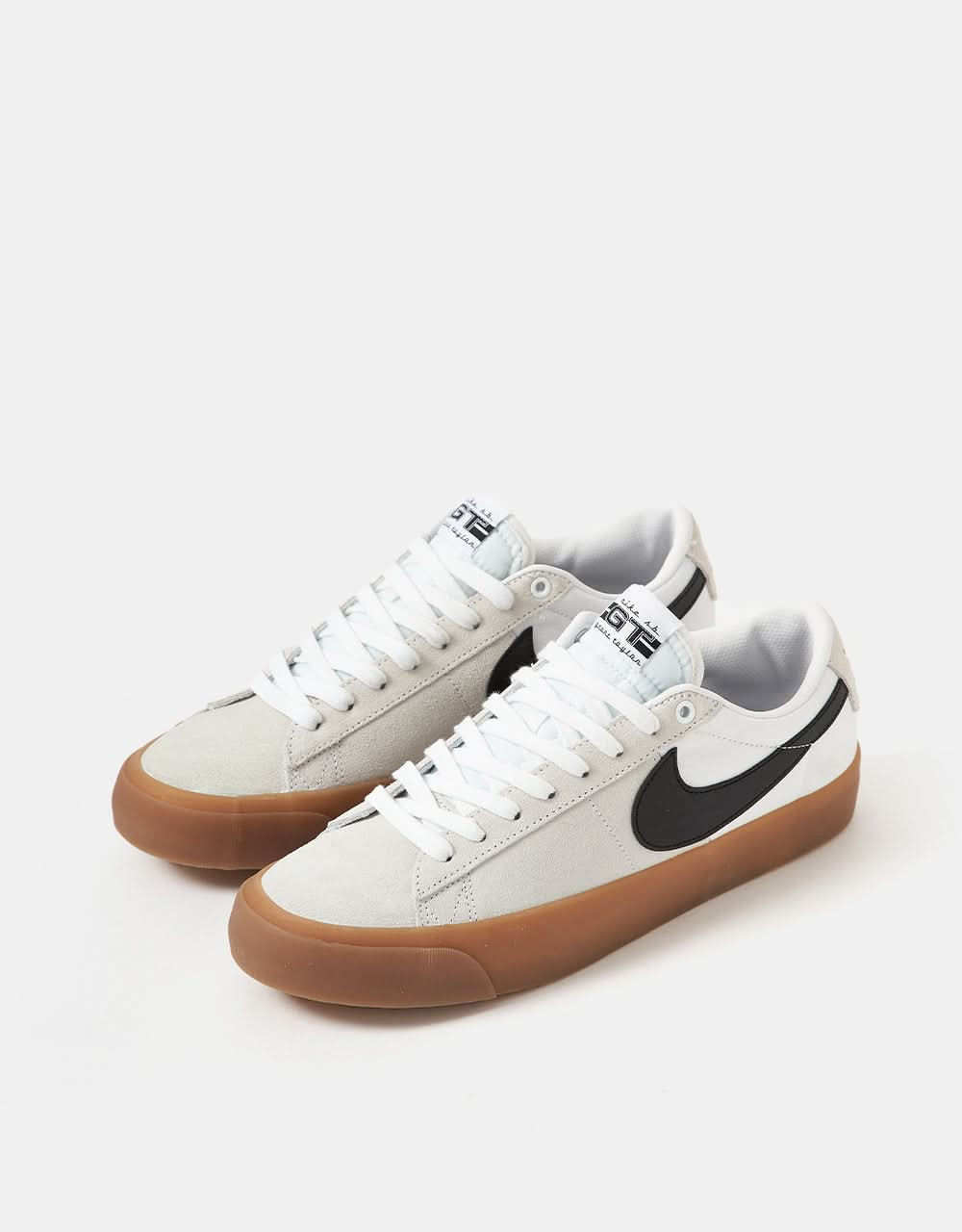 Nike SB Zoom Blazer Low Pro GT zapatos de skate - Blanco/Negro-Blanco-Blanco