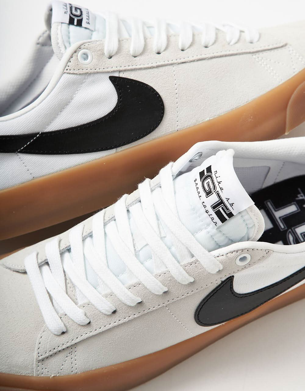 Nike SB Zoom Blazer Low Pro GT Skate Shoes - White/Black-White-White