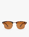 Route One New Clubmaster Sunglasses - Tortoise Brown Lens