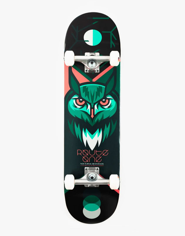 Route One Nocturnal Behaviors Komplett-Skateboard „Owl“, 8,25 Zoll