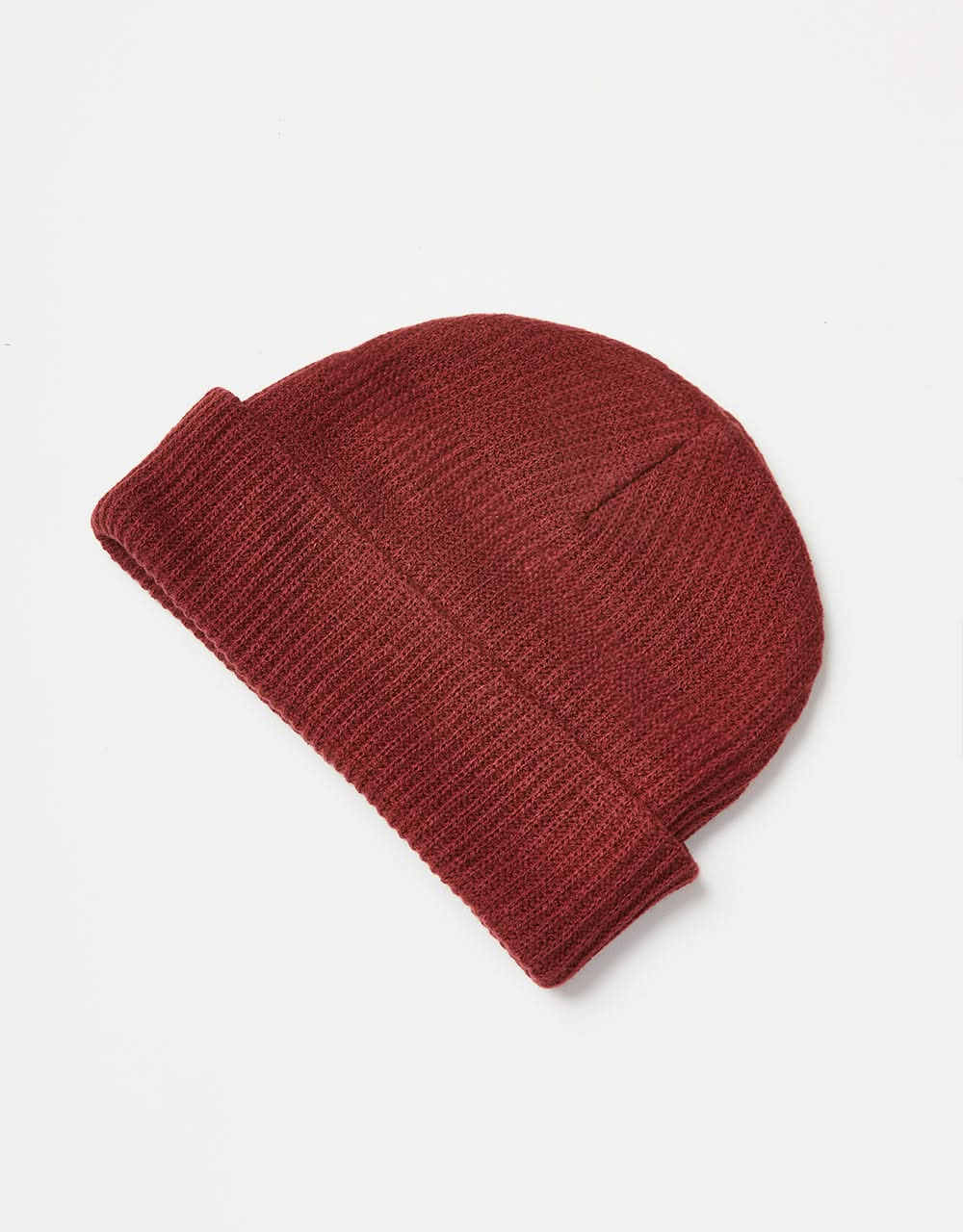 Route One Recycled Fisherman Beanie - Burgundy