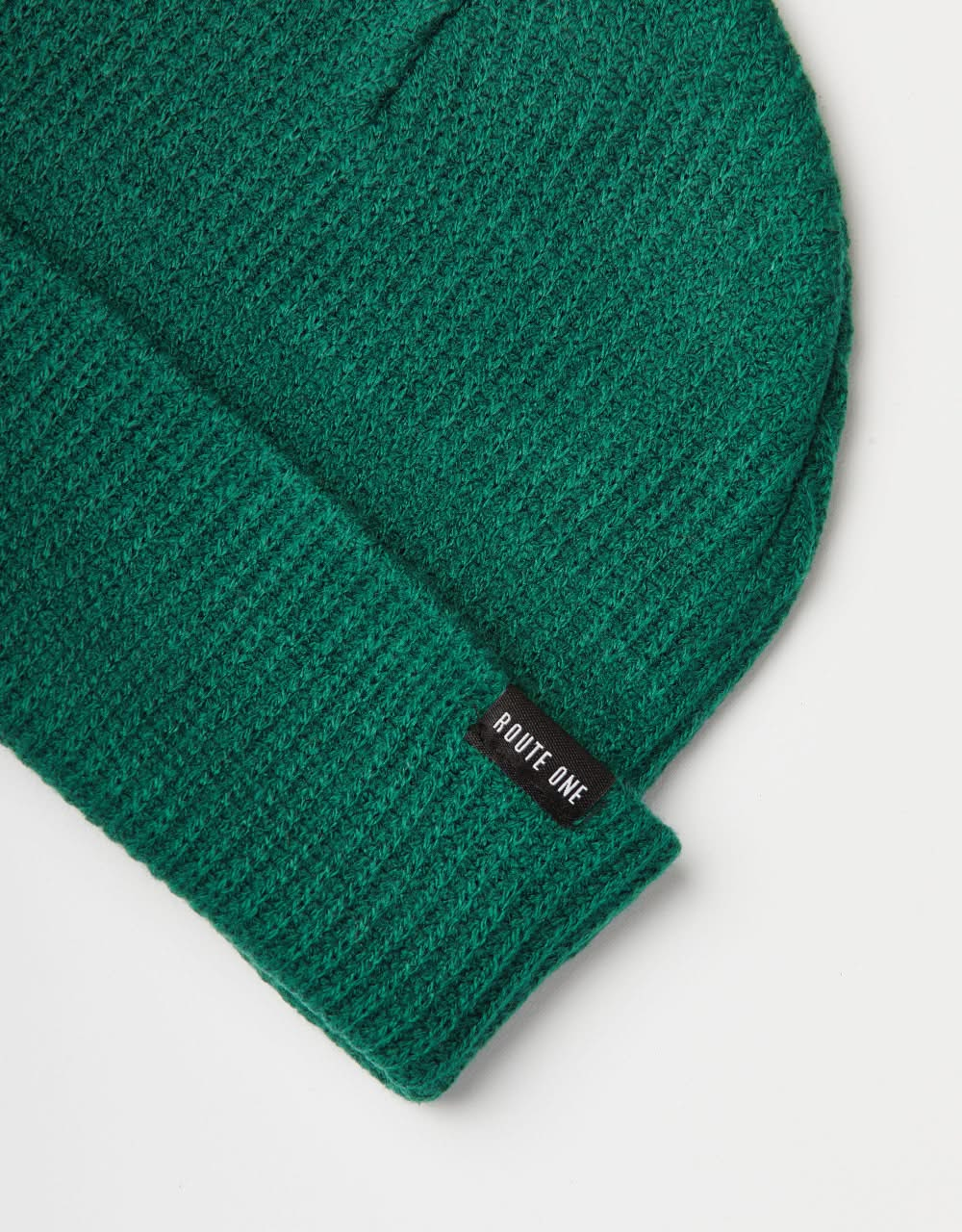 Route One Recycled Fisherman Beanie - Forest Green