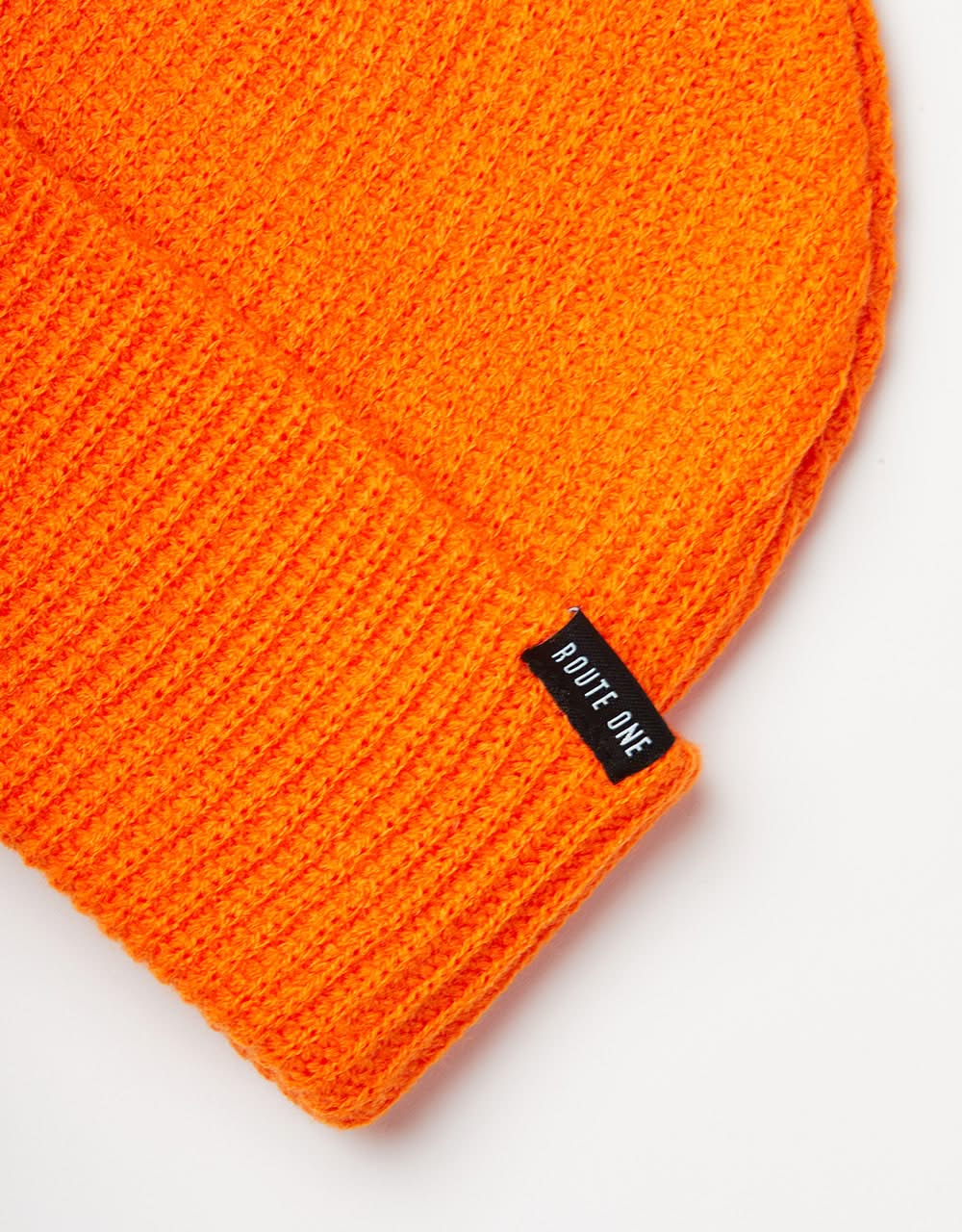 Route One Recycled Fisherman Beanie - Orange