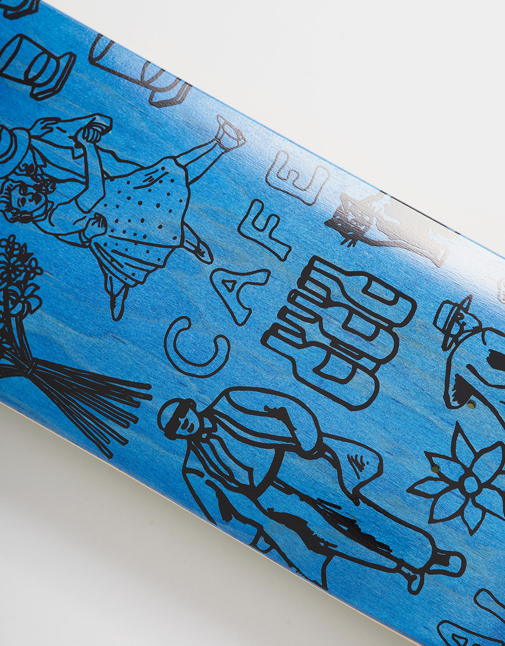 Skateboard Cafe "Gaurab Sketches" C2 Skateboard Deck - Blue