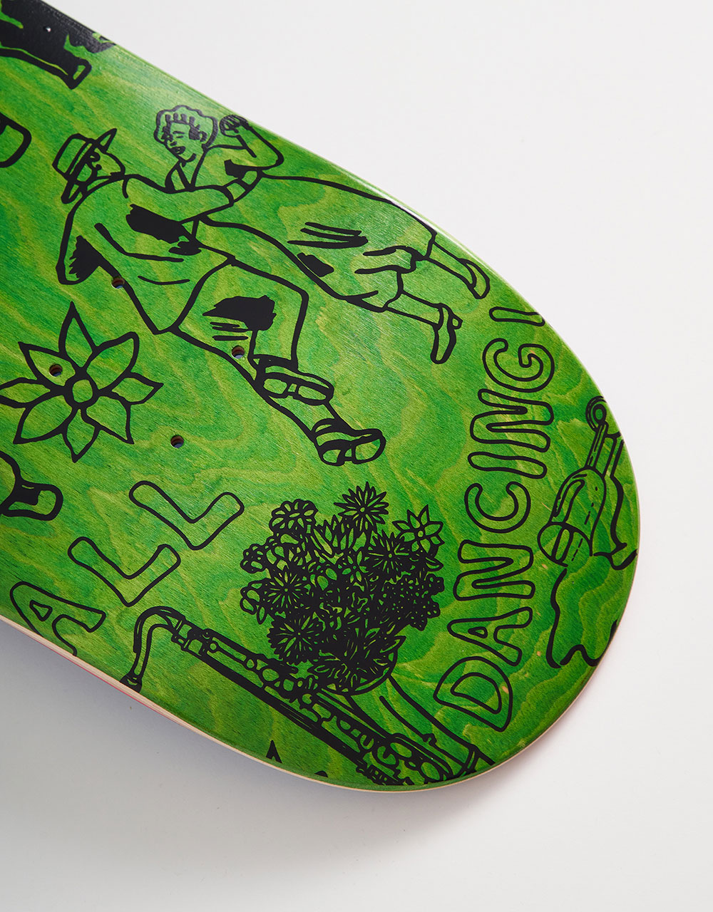 Skateboard Cafe "Gaurab Sketches" C2 Skateboard Deck - Green